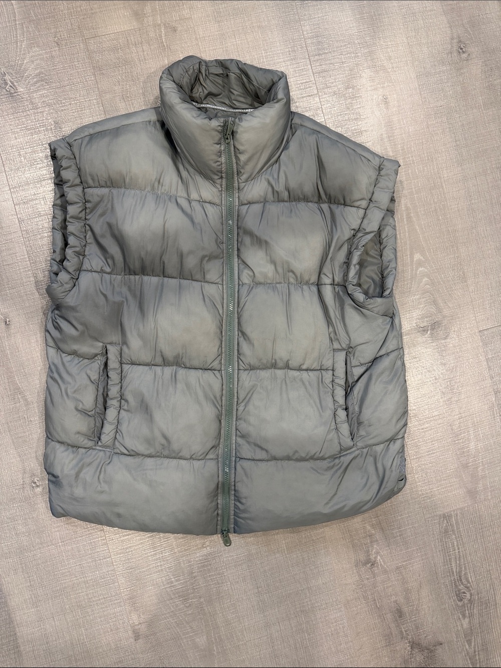 Free People In A Bubble Puffer Vest - green